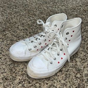 Size 8 Valentines Limited Edition Converse